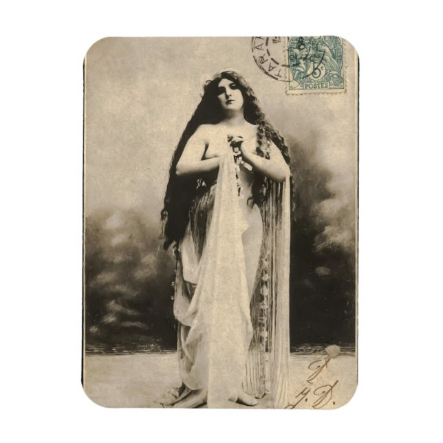 Vintage ätherische Goddess Postcard Magnet (Vertikal)