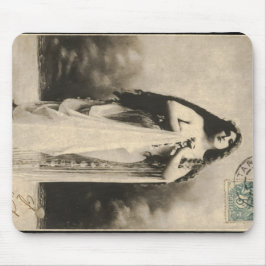 Vintage ätherische Goddess Postcard Mousepad