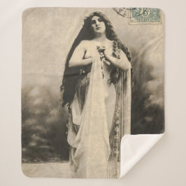 Vintage ätherische Goddess Postcard Sherpadecke