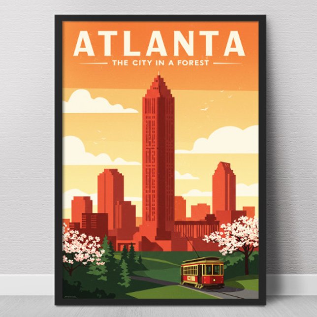 Vintage Atlanta Poster (Von Creator hochgeladen)