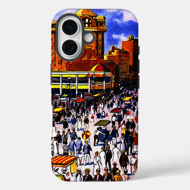 Vintage atlantische Stadtreise Case-Mate iPhone Hülle (Rückseite)