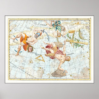 Vintage Atlaskonstellationen Poster