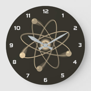 Vintage Atomforschung Große Wanduhr