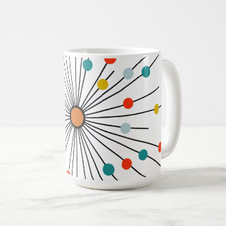 Vintage Atomic Dot Retro Kaffeetasse