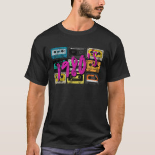 Vintage-Audiokassette 80er Achtziger T-Shirt