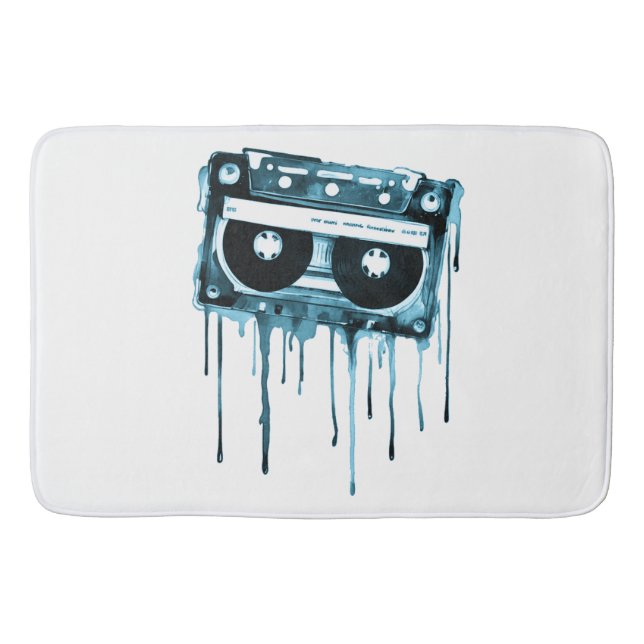 Vintage Audiokassette Badematte (Vorderseite)
