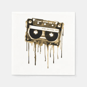 Vintage-Audiokassette Serviette