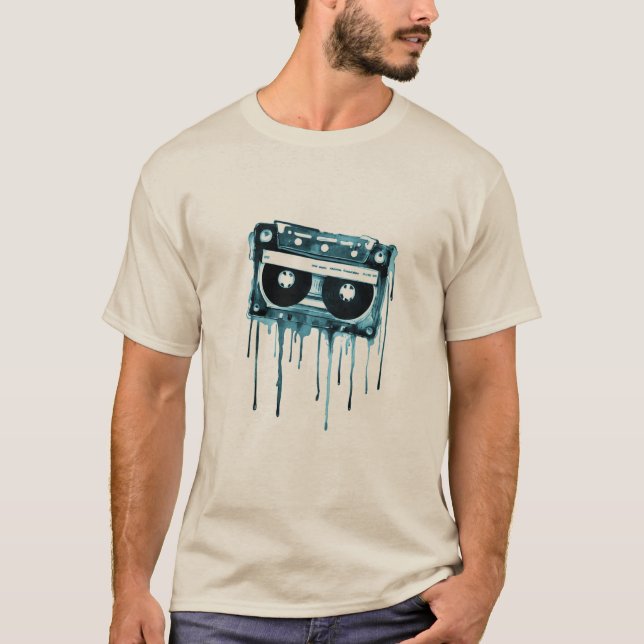 Vintage Audiokassette T-Shirt (Vorderseite)