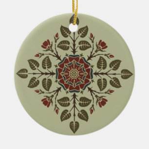 Vintage Audsley Tudor-Rose im viktorianischen Must Keramik Ornament