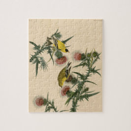 Vintage Audubon American Goldfinch Bird Malerei Puzzle