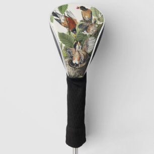 Vintage Audubon Amerikanische-Rotdrossel-Vogelnest Golf Headcover