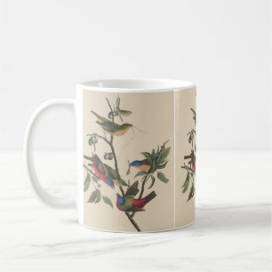 Vintage-Audubon-Buntingschmetterling-farbige Vogel Kaffeetasse
