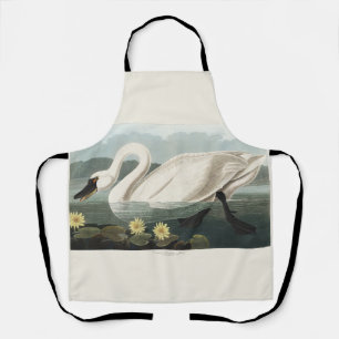 Vintage-Audubon-Kunst Weiße Schwan-Seerose Schürze