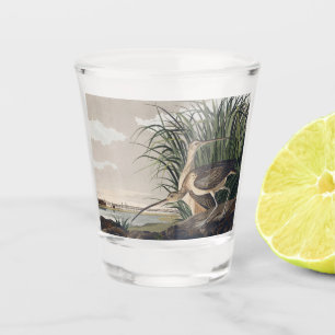 Vintage-Audubon-Langschnabel-Brachvogel-Kunst Schnapsglas