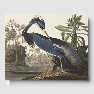 Vintage Audubon-Louisiana-Reiher-Vogelkunst Gästebuch