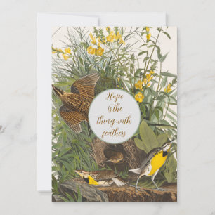 Vintage-Audubon-Wiesenlerchen-Druck
