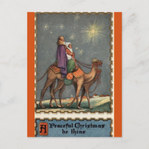 Vintage Auf dem Weg nach Bethlehem Weihnachtspostk Postkarte
