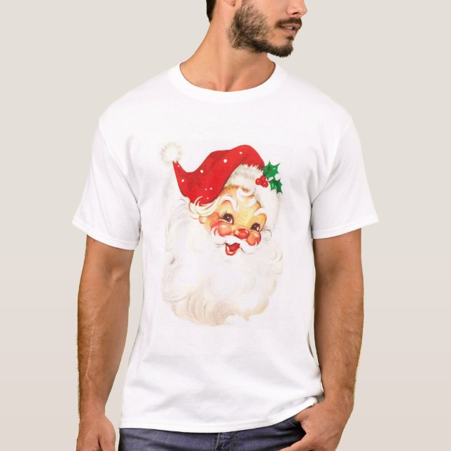 Vintage Aufführung des Weihnachtsmanns T-Shirt (Vorderseite)