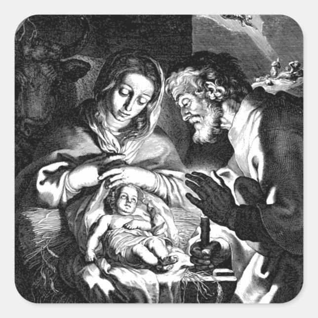 Vintage Aufkleber für den Geburtsbereich (Vorderseite)