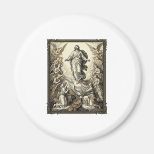 Vintage-Aufstiegs-Engel-Gravur-Vektor-Kunst_1 Magnet