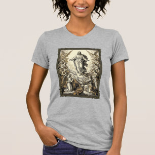 Vintage-Aufstiegs-Engel-Gravur-Vektor-Kunst_1 T-Shirt