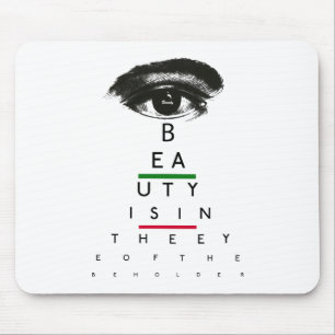 Vintage Augen-Diagramm-Geschenke Mousepad
