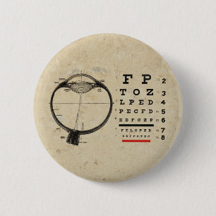 Vintage Augenarzt Button