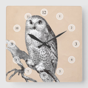 Vintage Augenuhr Quadratische Wanduhr