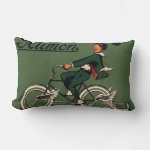 Vintage Aumon Fahrradwerbung Lendenkissen