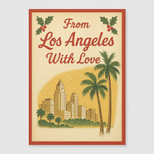 Vintage aus Los Angeles mit Liebe Magnetkarte