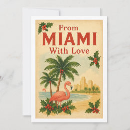 Vintage aus Miami mit Liebe Weihnachten