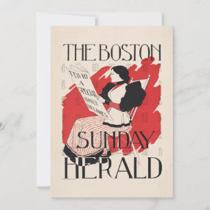 Vintage-Ausgabe des Boston Sunday Herald für Fraue