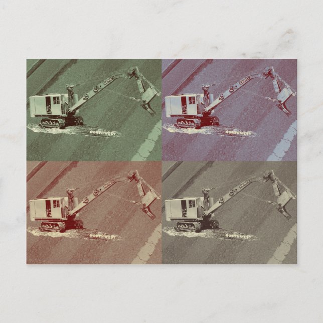 Vintage Ausrüstung für den Nordwestschotter Postkarte (Vorderseite)