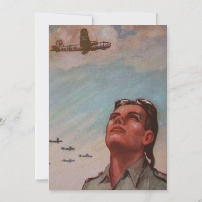 Vintage Ausschreibung Einladung (Vorderseite)