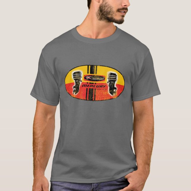 Vintage Außenbordmotoren von Mercury T-Shirt (Vorderseite)