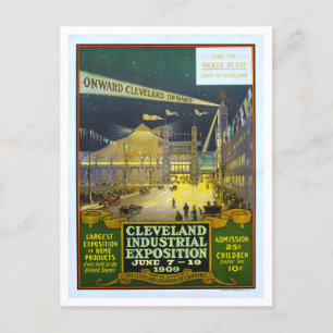 Vintage Ausstellung von Cleveland 1909 Poster Postkarte