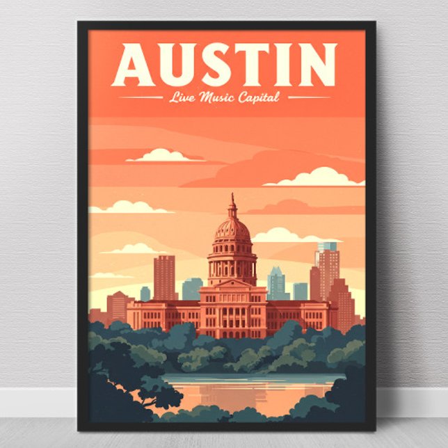 Vintage Austin Poster (Von Creator hochgeladen)