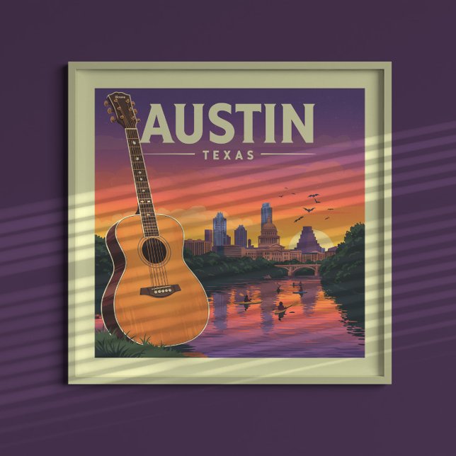 Vintage Austin Texas Poster (Von Creator hochgeladen)