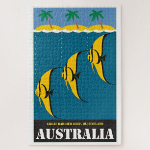 Vintage Australien Reiseillustration Puzzle