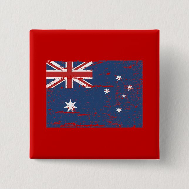 Vintage australische Flagge Button (Vorderseite)