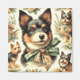 Vintage Australische Illustration zum Zeichnen von Magnet