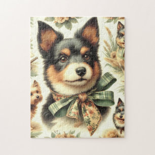 Vintage Australische Illustration zum Zeichnen von Puzzle