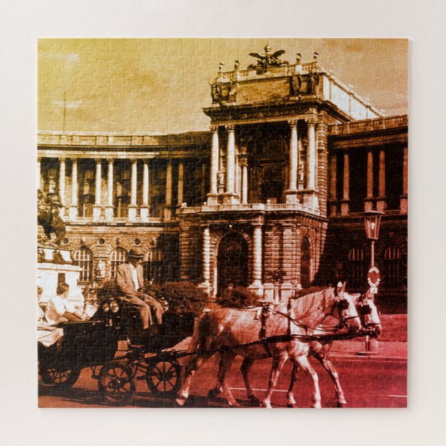 Vintage Austria Vienna Hofburg Palace Puzzle (Horizontal)