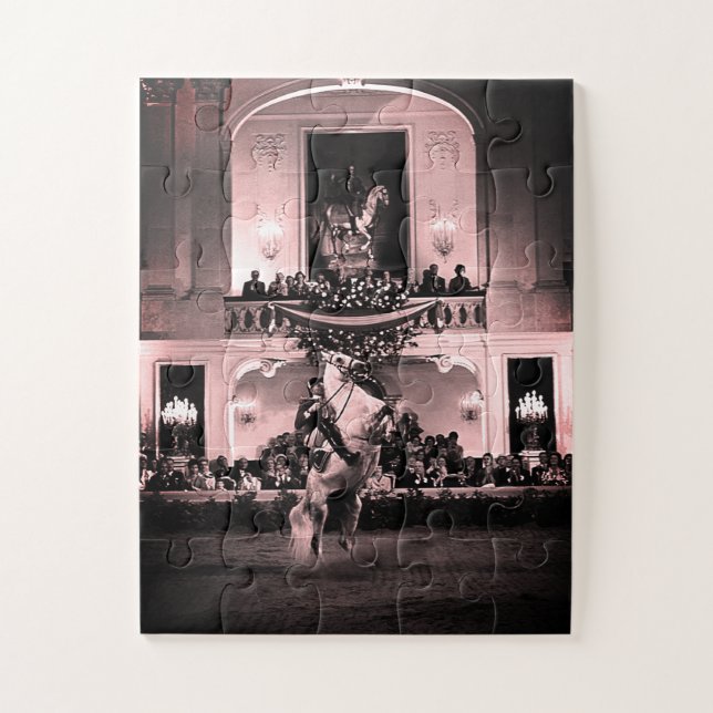 Vintage Austria Vienna Spanish Courbette Puzzle (Vertikal)