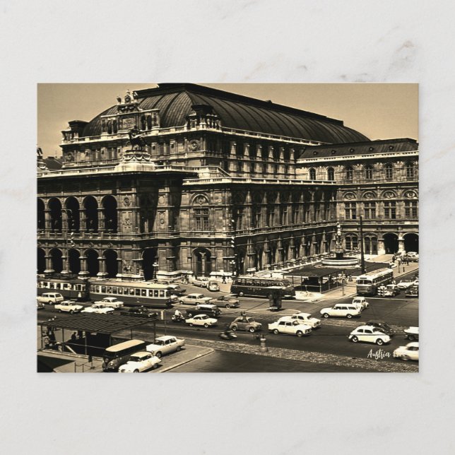 Vintage Austria Vienna Staatsoper opera Postkarte (Vorderseite)