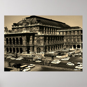 Vintage Austria Wien Staatsoper Oper Poster