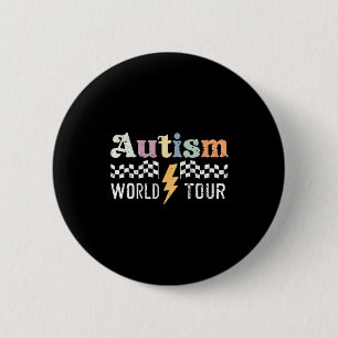 Vintage Autism Welt-Tour Unterstützung Autismus-Be Button