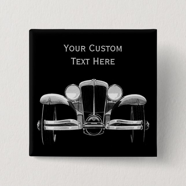 Vintage-Auto-benutzerdefinierte Taste Button (Vorderseite)