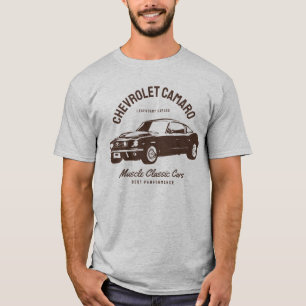 Vintage Auto Chevrolet Camaro Typografie  T-Shirt