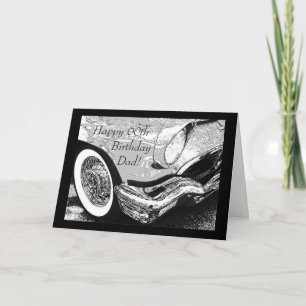 Vintage-Auto des Vaters zum Geburtstag Karte